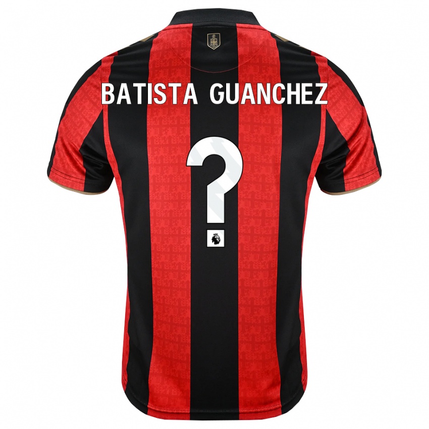 נשים Aidan Batista Guanchez #0 זהב אדום שחור ג'רזי ביתית 2026/27 חולצה קצרה