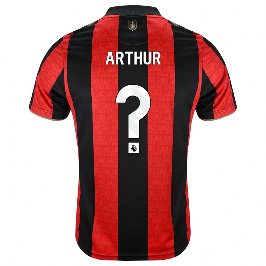 נשים Kelvin Arthur #0 זהב אדום שחור ג'רזי ביתית 2026/27 חולצה קצרה
