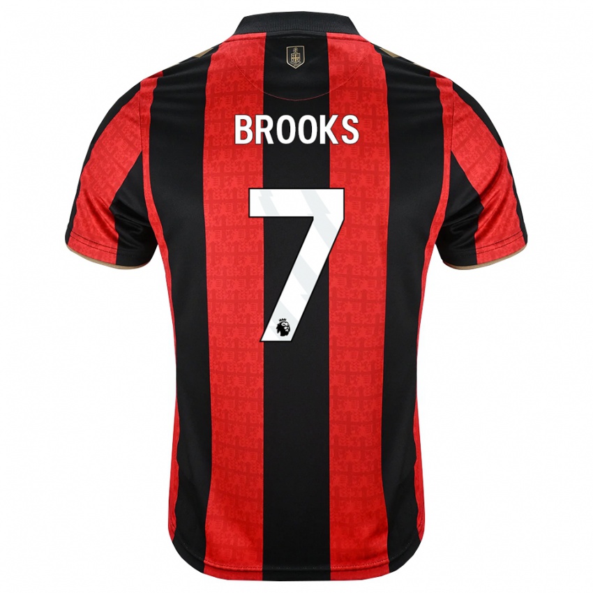נשים David Brooks #7 זהב אדום שחור ג'רזי ביתית 2026/27 חולצה קצרה
