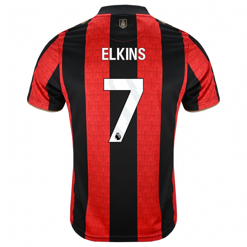 נשים Elle Elkins #7 זהב אדום שחור ג'רזי ביתית 2026/27 חולצה קצרה