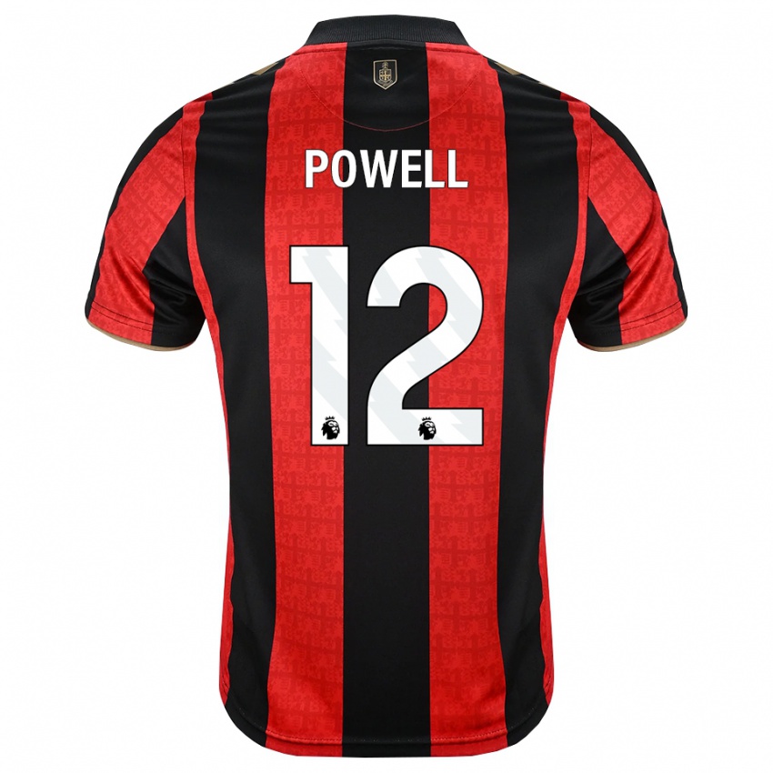 נשים Daniel Powell #12 זהב אדום שחור ג'רזי ביתית 2026/27 חולצה קצרה