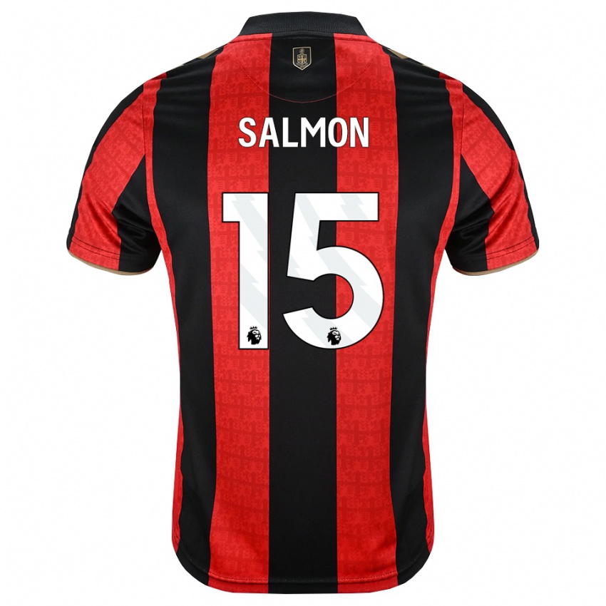 נשים Josh Salmon #15 זהב אדום שחור ג'רזי ביתית 2026/27 חולצה קצרה