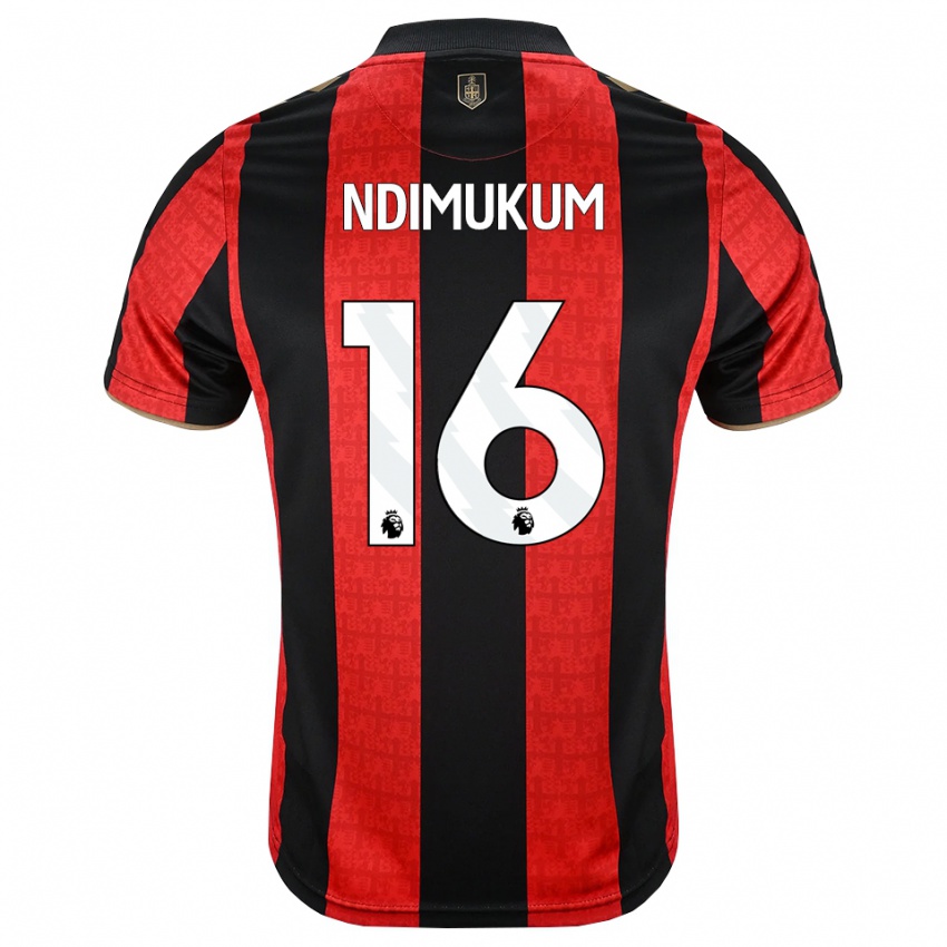 נשים Dane Ndimukum #16 זהב אדום שחור ג'רזי ביתית 2026/27 חולצה קצרה