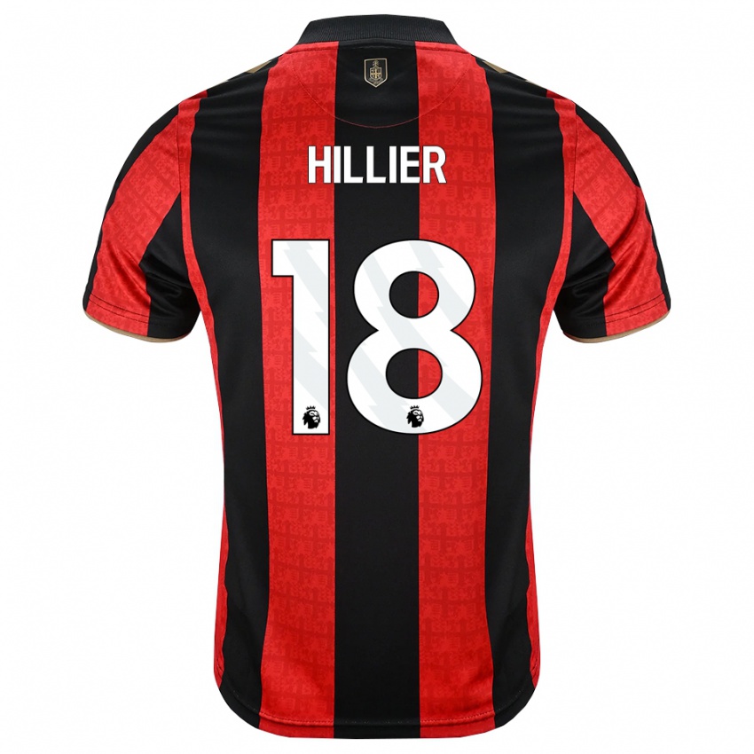 נשים Gemma Hillier #18 זהב אדום שחור ג'רזי ביתית 2026/27 חולצה קצרה