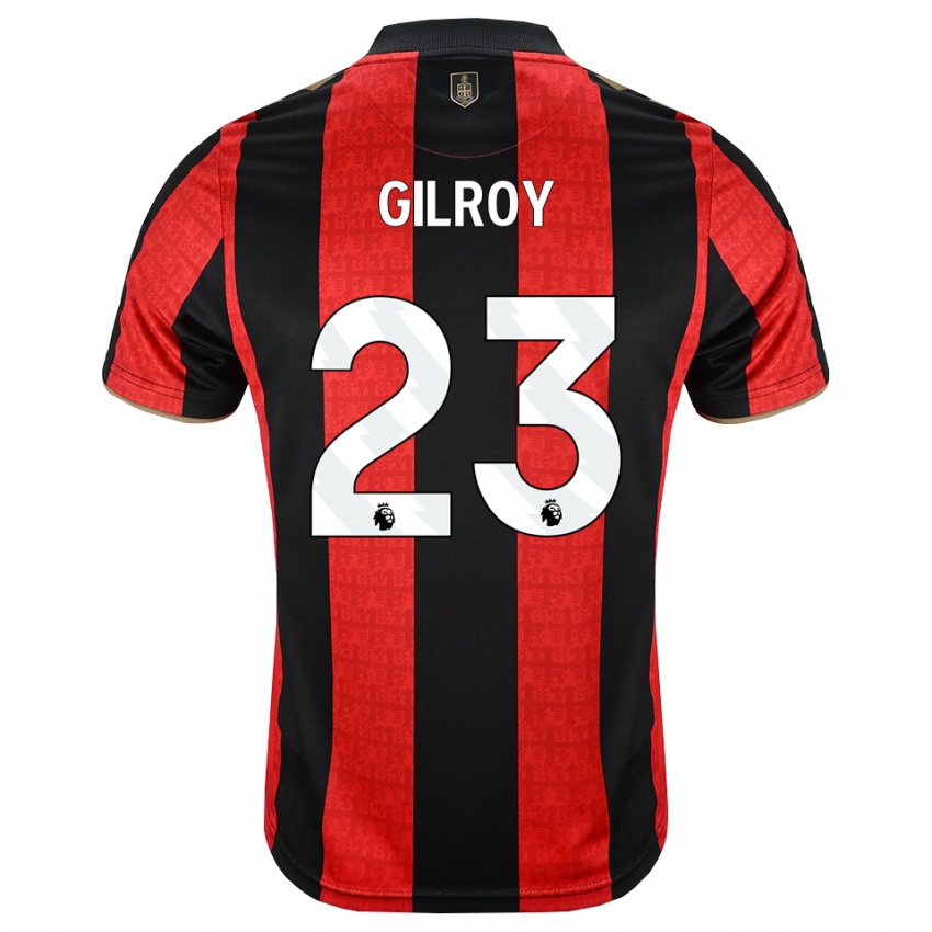 נשים Chloe Gilroy #23 זהב אדום שחור ג'רזי ביתית 2026/27 חולצה קצרה