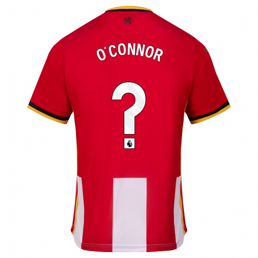 נשים Donal O'connor #0 צהוב שחור אדום ג'רזי ביתית 2026/27 חולצה קצרה