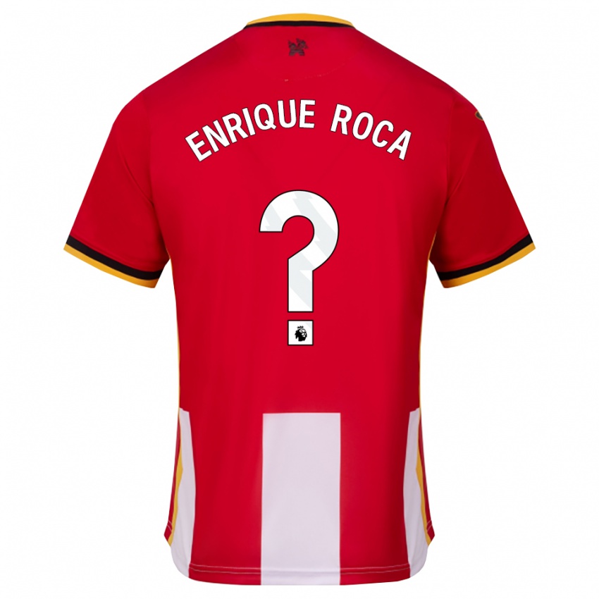 נשים Enrique Roca #0 צהוב שחור אדום ג'רזי ביתית 2026/27 חולצה קצרה