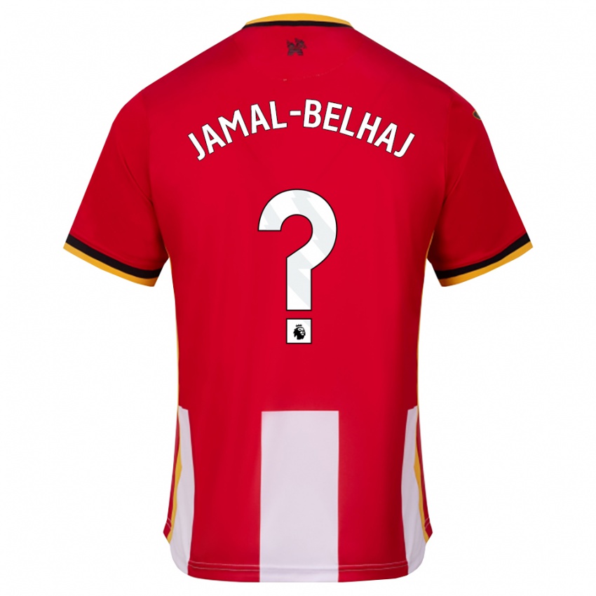 נשים Hatim Jamal-Belhaj #0 צהוב שחור אדום ג'רזי ביתית 2026/27 חולצה קצרה