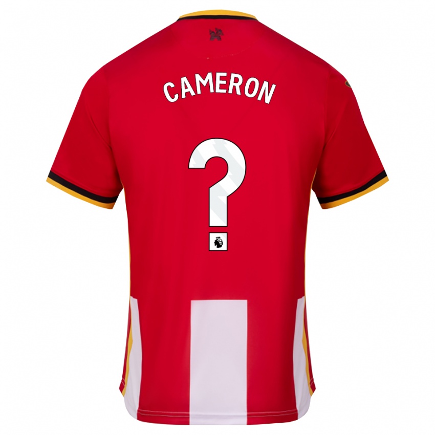 נשים Cameron Anderson #0 צהוב שחור אדום ג'רזי ביתית 2026/27 חולצה קצרה