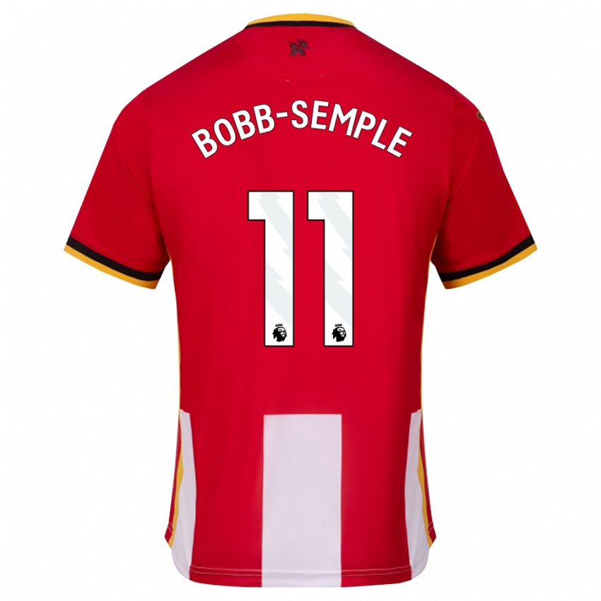 נשים Domeiro Bobb-Semple #11 צהוב שחור אדום ג'רזי ביתית 2026/27 חולצה קצרה