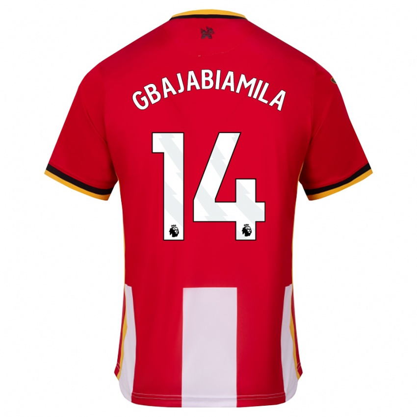 נשים Habeebat Gbajabiamila #14 צהוב שחור אדום ג'רזי ביתית 2026/27 חולצה קצרה