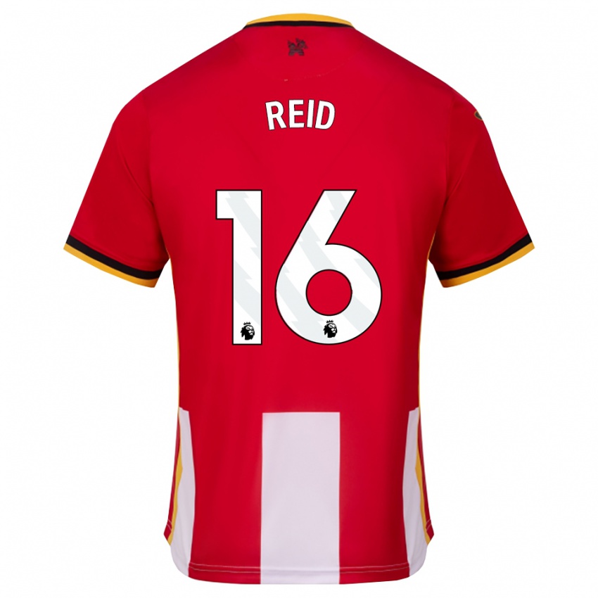 נשים Jodie Reid #16 צהוב שחור אדום ג'רזי ביתית 2026/27 חולצה קצרה