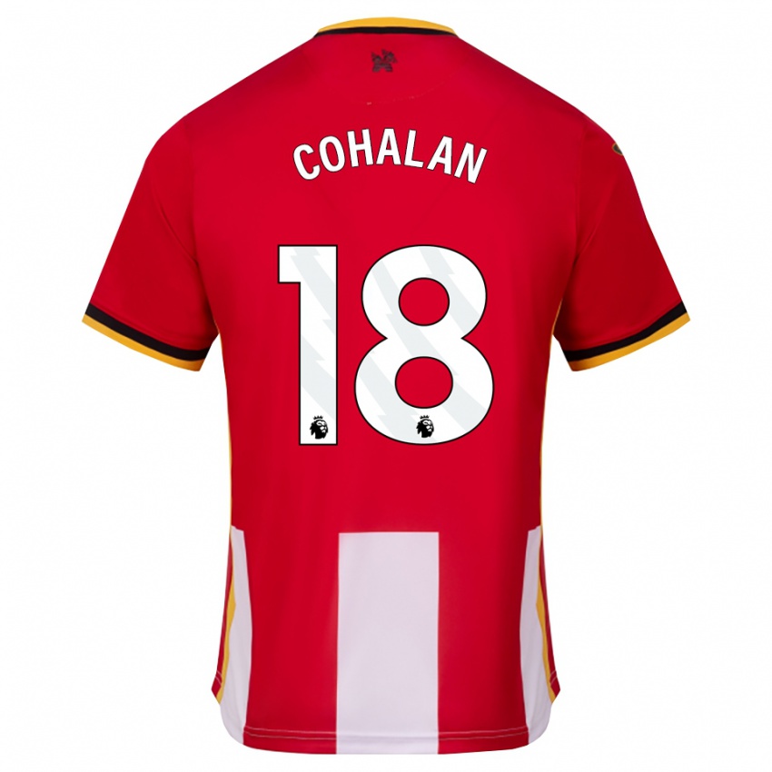 נשים Chris Cohalan #18 צהוב שחור אדום ג'רזי ביתית 2026/27 חולצה קצרה