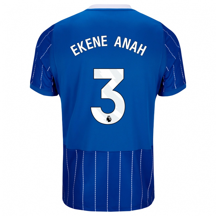 נשים Cristiano Ekene Anah #3 כחול מדיום לבן ג'רזי ביתית 2026/27 חולצה קצרה