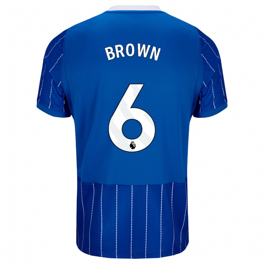 נשים Harrison Brown #6 כחול מדיום לבן ג'רזי ביתית 2026/27 חולצה קצרה
