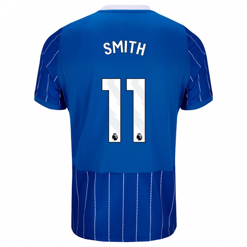 נשים Brook Smith #11 כחול מדיום לבן ג'רזי ביתית 2026/27 חולצה קצרה