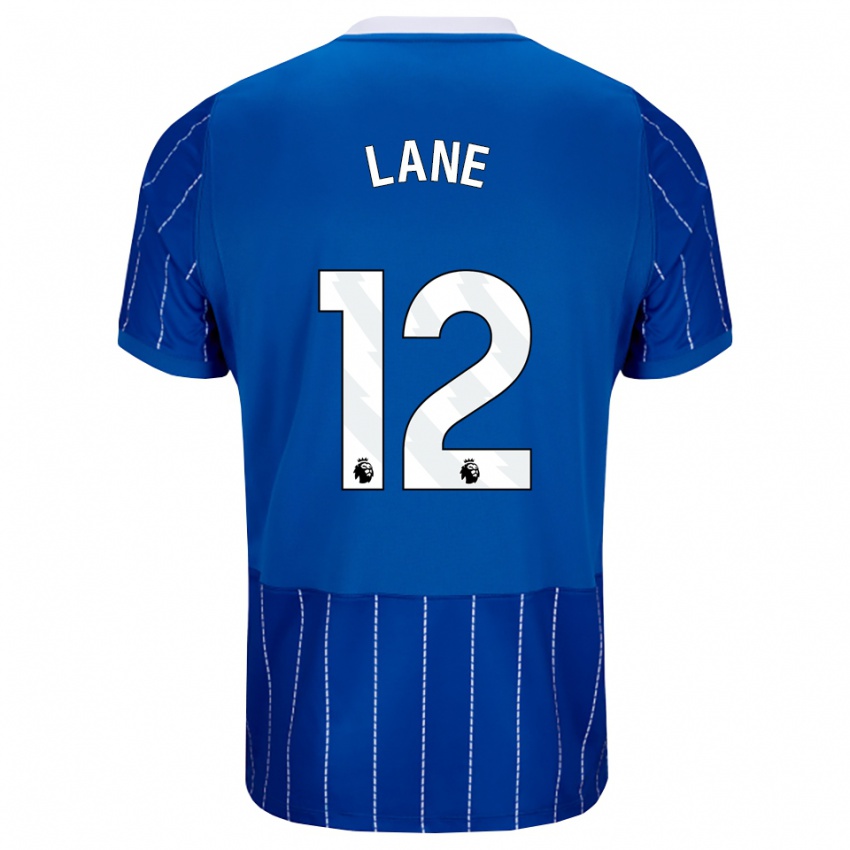 נשים Darius Lane #12 כחול מדיום לבן ג'רזי ביתית 2026/27 חולצה קצרה