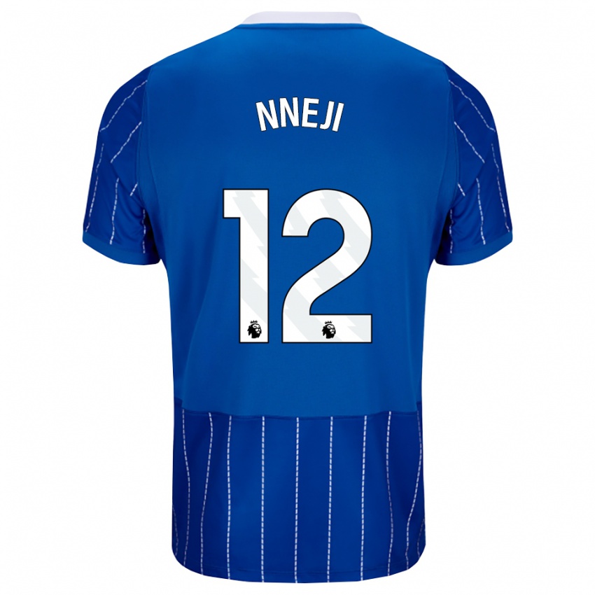 נשים Daniel Nneji #12 כחול מדיום לבן ג'רזי ביתית 2026/27 חולצה קצרה
