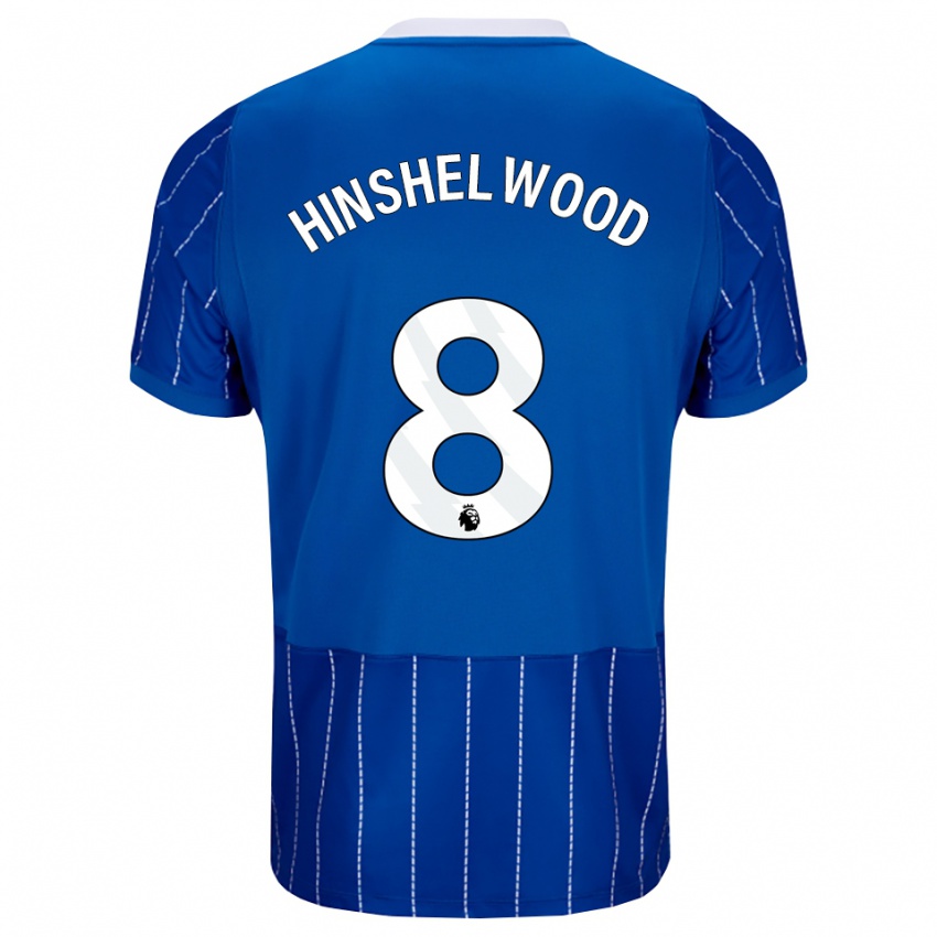 נשים Jack Hinshelwood #8 כחול מדיום לבן ג'רזי ביתית 2026/27 חולצה קצרה
