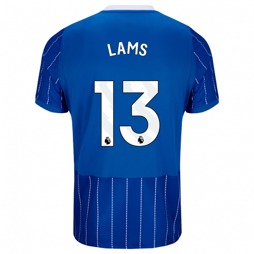 נשים George Lams #13 כחול מדיום לבן ג'רזי ביתית 2026/27 חולצה קצרה