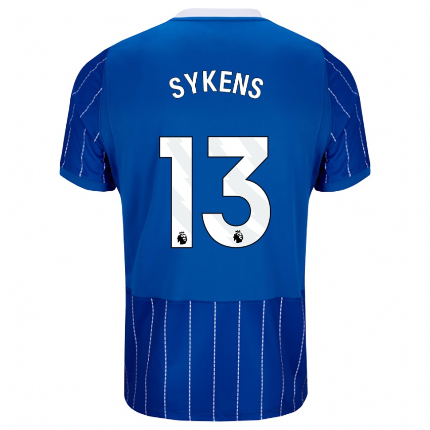 נשים Rory Sykens #13 כחול מדיום לבן ג'רזי ביתית 2026/27 חולצה קצרה