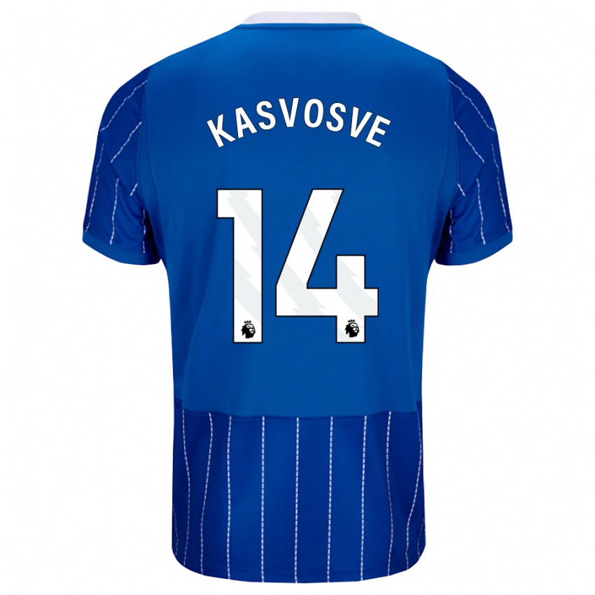 נשים Henry Kasvosve #14 כחול מדיום לבן ג'רזי ביתית 2026/27 חולצה קצרה