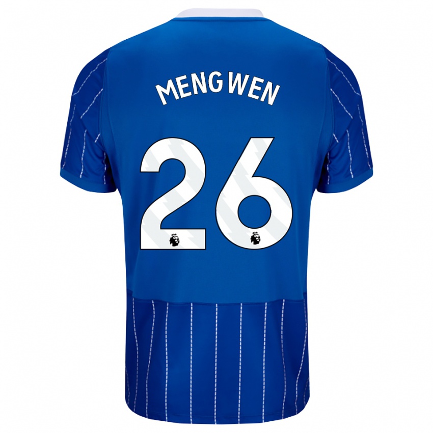 נשים לי מנגווין #26 כחול מדיום לבן ג'רזי ביתית 2026/27 חולצה קצרה