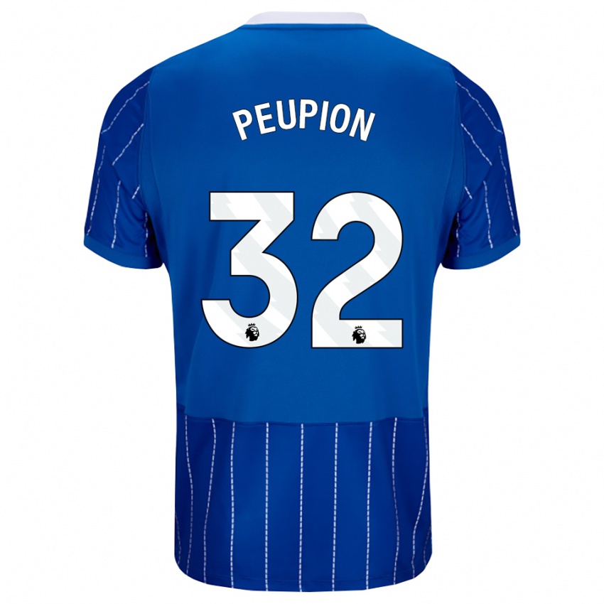 נשים Cameron Peupion #32 כחול מדיום לבן ג'רזי ביתית 2026/27 חולצה קצרה