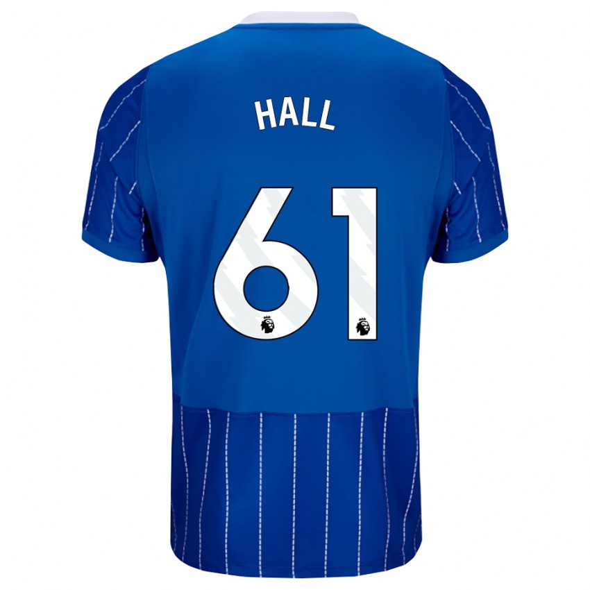נשים Steven Hall #61 כחול מדיום לבן ג'רזי ביתית 2026/27 חולצה קצרה