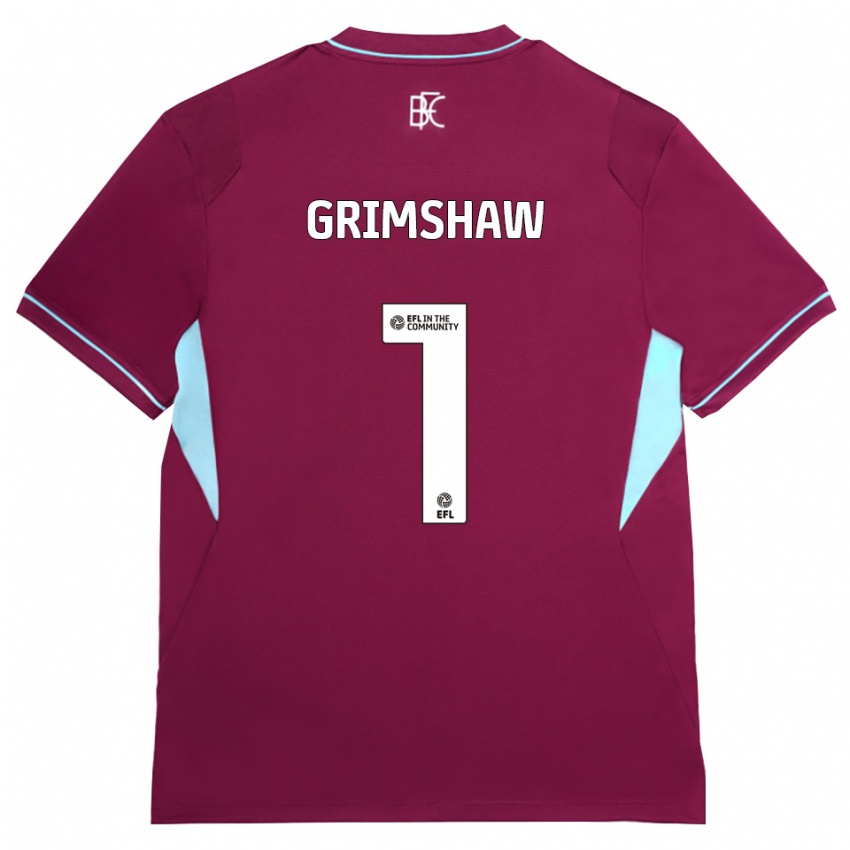 נשים Harry Grimshaw #1 בורדו ירוק ג'רזי ביתית 2026/27 חולצה קצרה