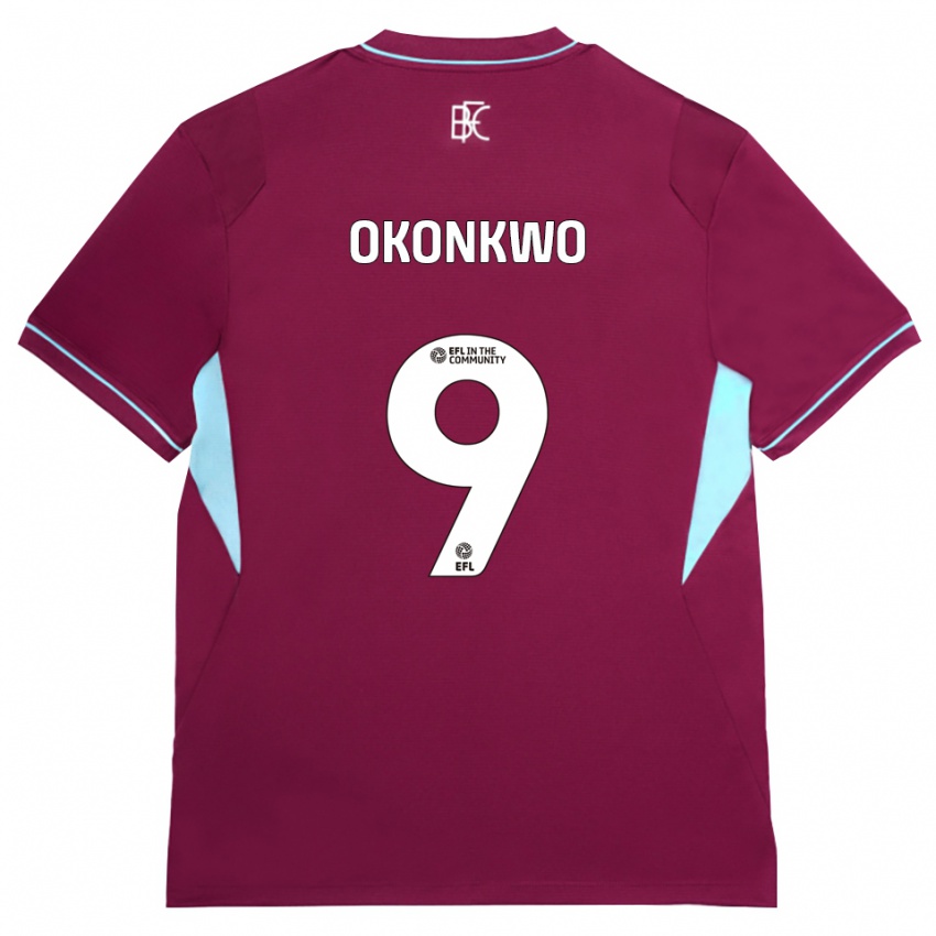 נשים Destiny Okonkwo #9 בורדו ירוק ג'רזי ביתית 2026/27 חולצה קצרה