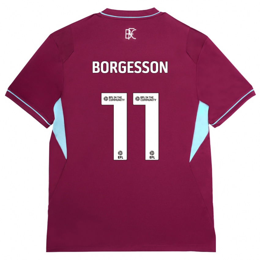 נשים Blayz Borgesson #11 בורדו ירוק ג'רזי ביתית 2026/27 חולצה קצרה