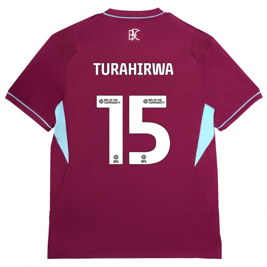 נשים Elijah Turahirwa #15 בורדו ירוק ג'רזי ביתית 2026/27 חולצה קצרה