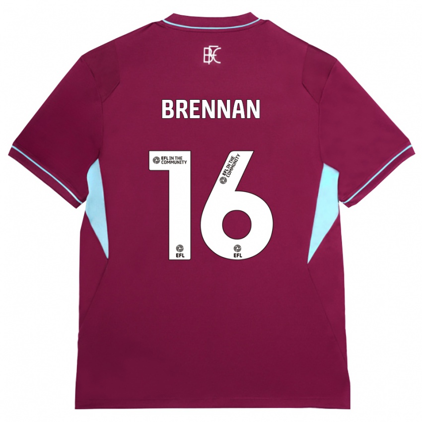 נשים Corey Brennan #16 בורדו ירוק ג'רזי ביתית 2026/27 חולצה קצרה