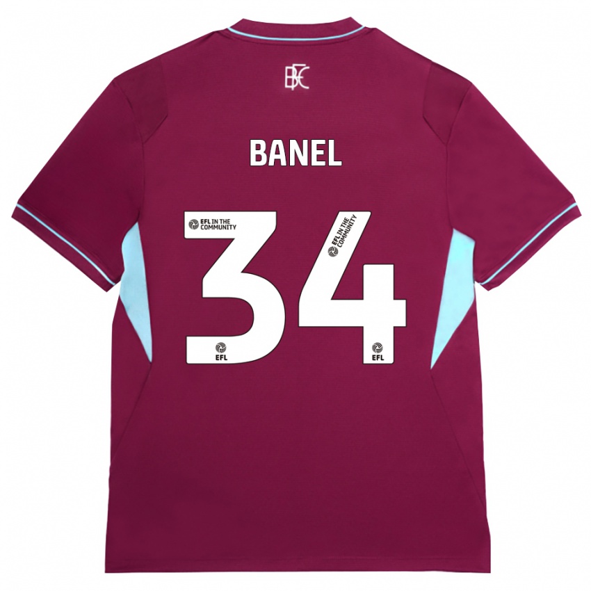 נשים Jaydon Banel #34 בורדו ירוק ג'רזי ביתית 2026/27 חולצה קצרה