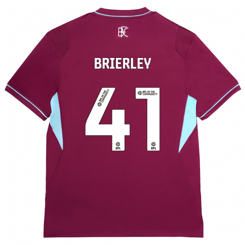 נשים George Brierley #41 בורדו ירוק ג'רזי ביתית 2026/27 חולצה קצרה