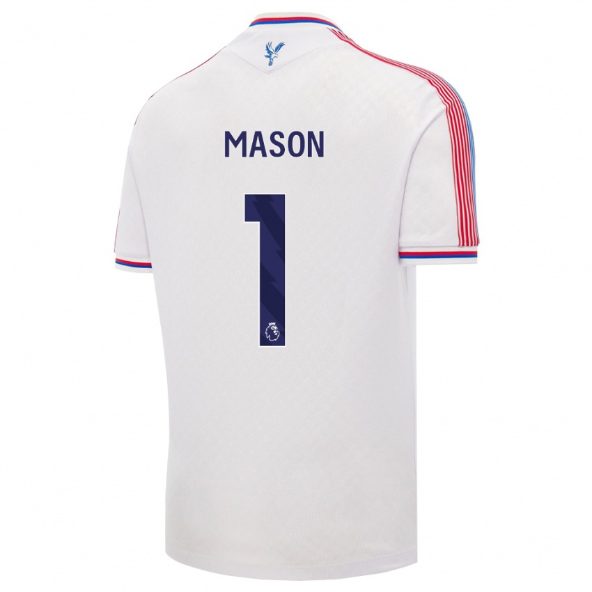 נשים Jack Mason #1 לבן אדום כחול ג'רזי ביתית 2026/27 חולצה קצרה