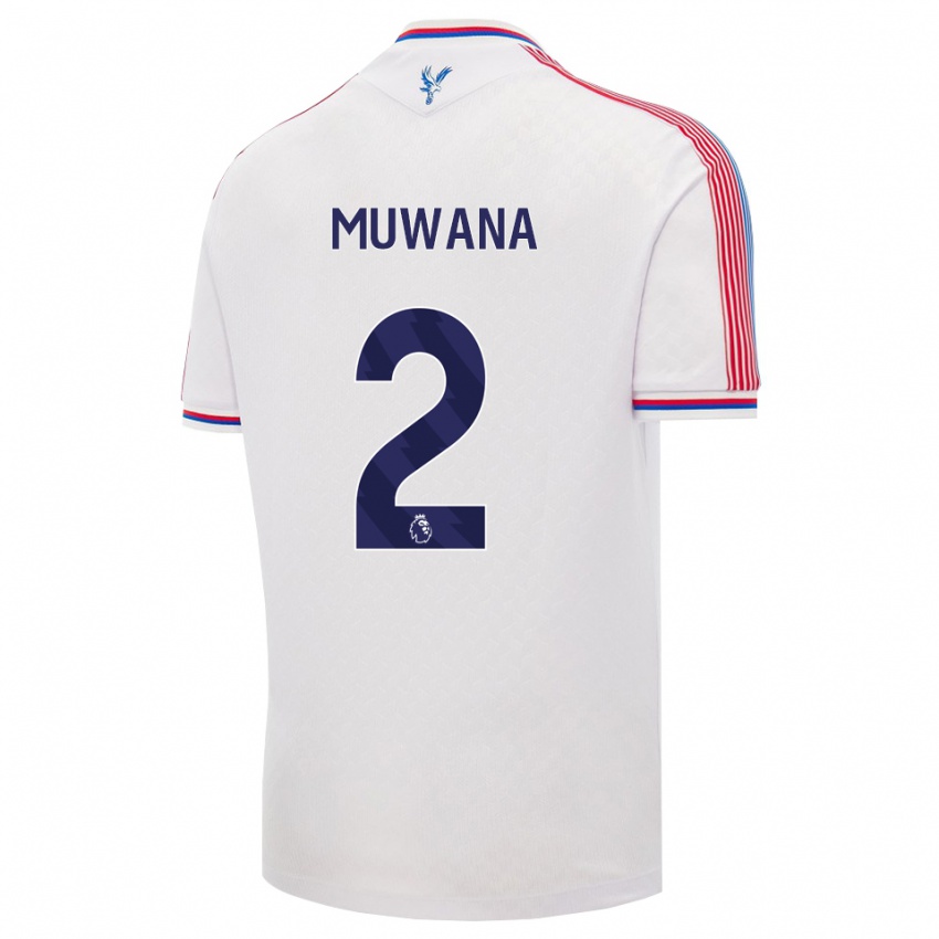 נשים Joshua Muwana #2 לבן אדום כחול ג'רזי ביתית 2026/27 חולצה קצרה