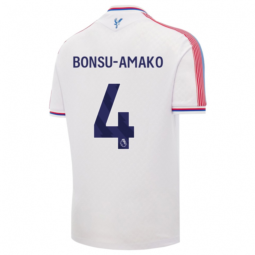 נשים Sebastian Bonsu-Amako #4 לבן אדום כחול ג'רזי ביתית 2026/27 חולצה קצרה