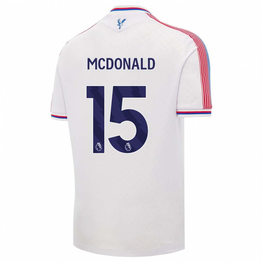 נשים Jayden Mcdonald #15 לבן אדום כחול ג'רזי ביתית 2026/27 חולצה קצרה
