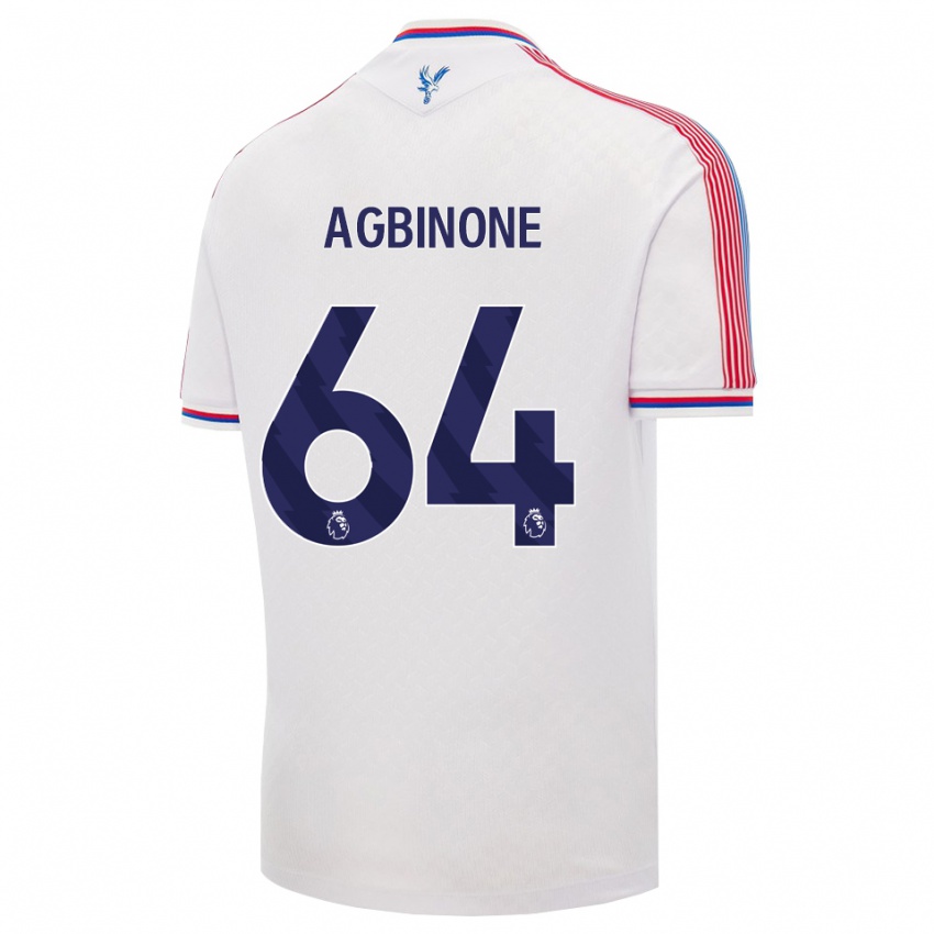 נשים Asher Agbinone #64 לבן אדום כחול ג'רזי ביתית 2026/27 חולצה קצרה