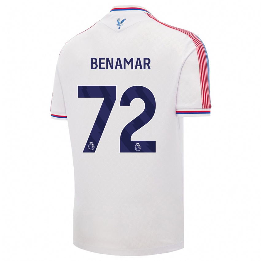 נשים Dean Benamar #72 לבן אדום כחול ג'רזי ביתית 2026/27 חולצה קצרה