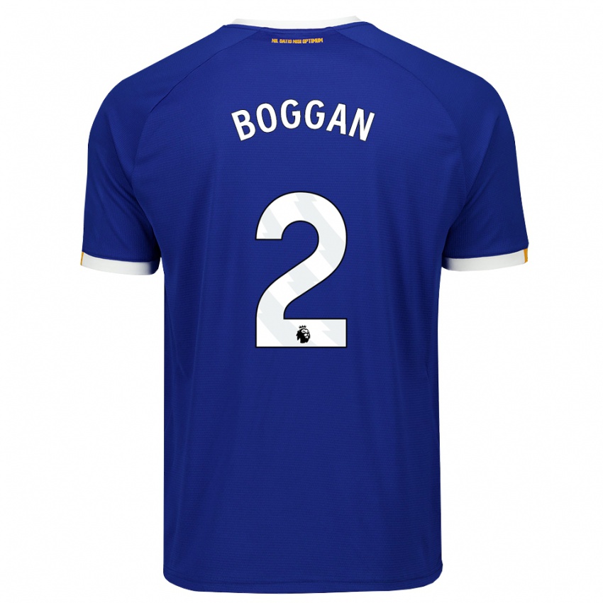 נשים Francis Boggan #2 כחול לבן צהוב ג'רזי ביתית 2026/27 חולצה קצרה