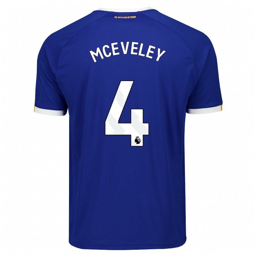 נשים Harlow Mceveley #4 כחול לבן צהוב ג'רזי ביתית 2026/27 חולצה קצרה
