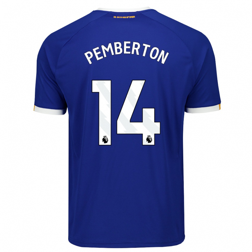 נשים Dafi-Tomos Pemberton #14 כחול לבן צהוב ג'רזי ביתית 2026/27 חולצה קצרה