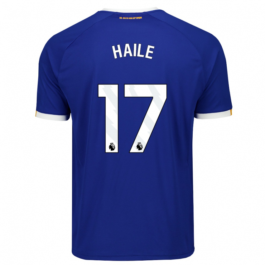 נשים Siem Haile #17 כחול לבן צהוב ג'רזי ביתית 2026/27 חולצה קצרה