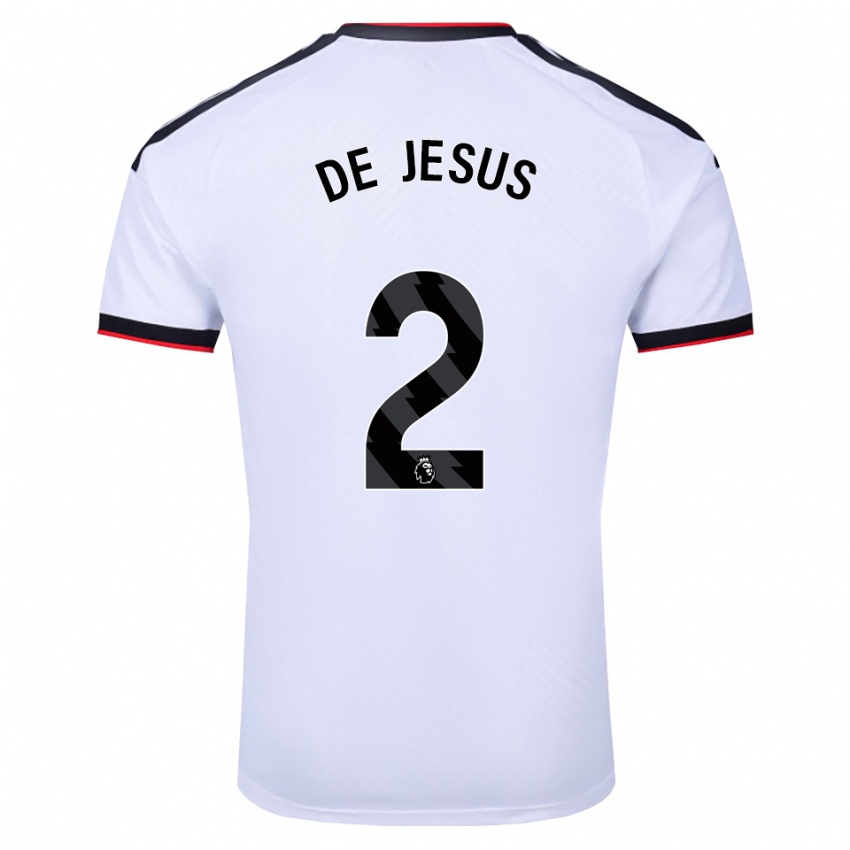 נשים Brad De Jesus #2 לבן שחור אדום ג'רזי ביתית 2026/27 חולצה קצרה