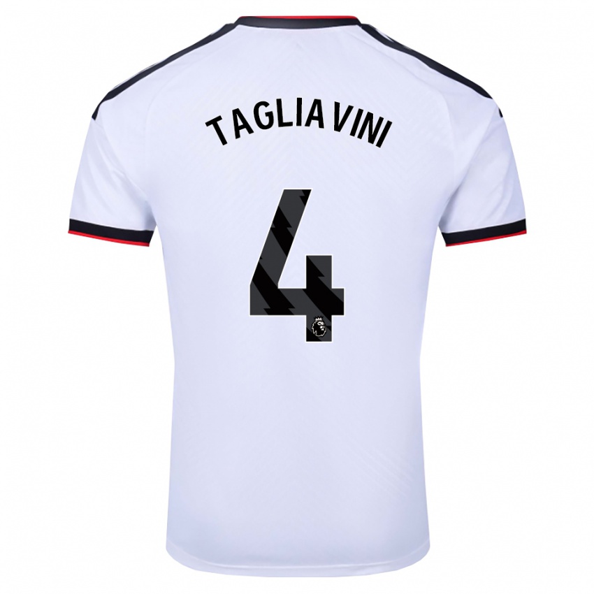 נשים Ella Tagliavini #4 לבן שחור אדום ג'רזי ביתית 2026/27 חולצה קצרה