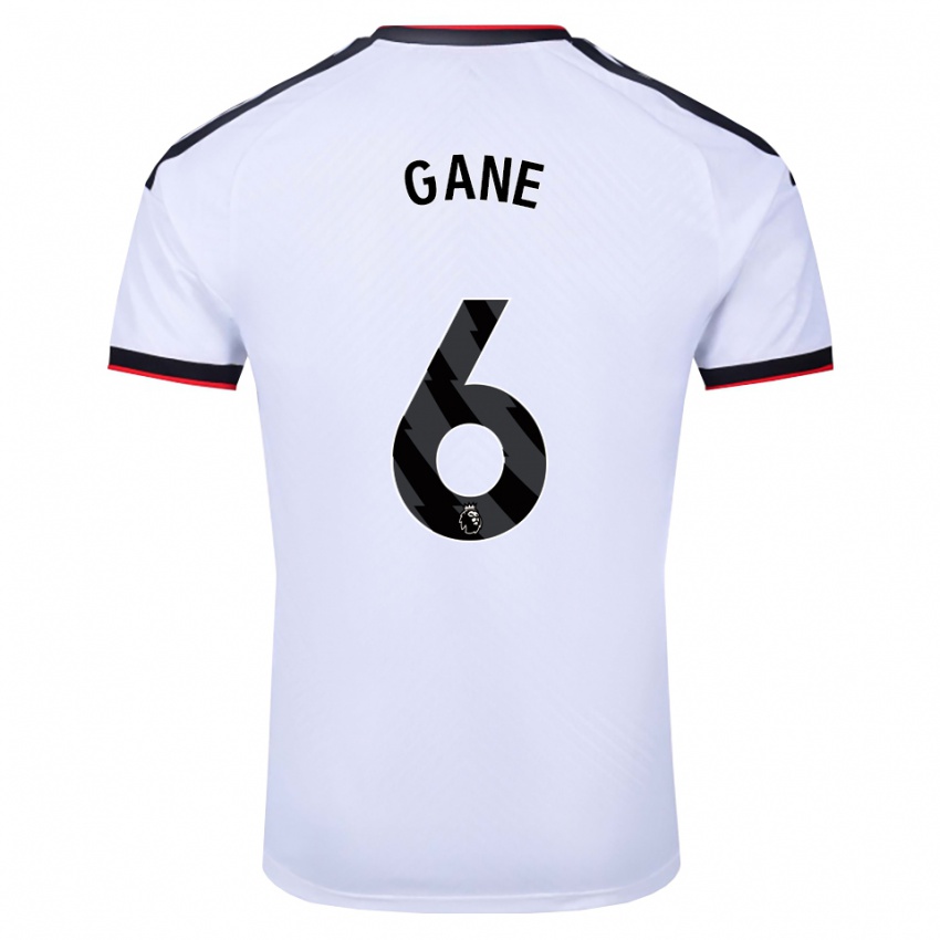 נשים Evie Gane #6 לבן שחור אדום ג'רזי ביתית 2026/27 חולצה קצרה