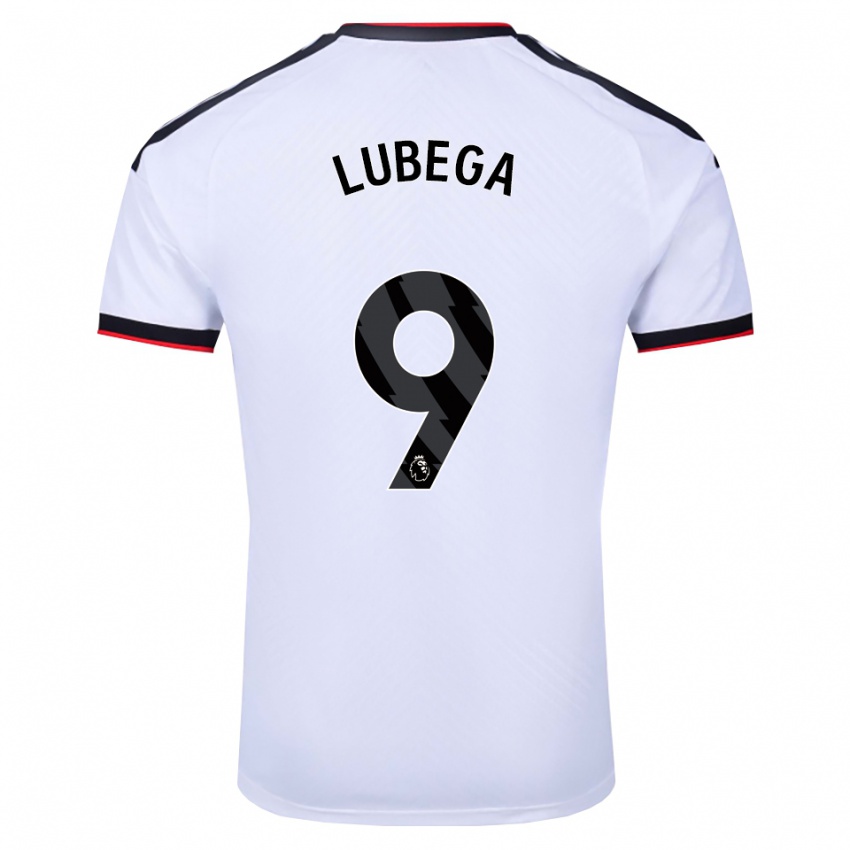 נשים Bashil Lubega #9 לבן שחור אדום ג'רזי ביתית 2026/27 חולצה קצרה